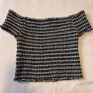 off the shoulder crop top